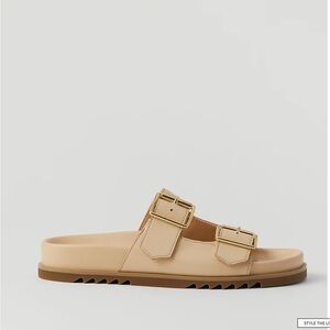 NWT Ann Taylor double buckle sandals size 8 1/2